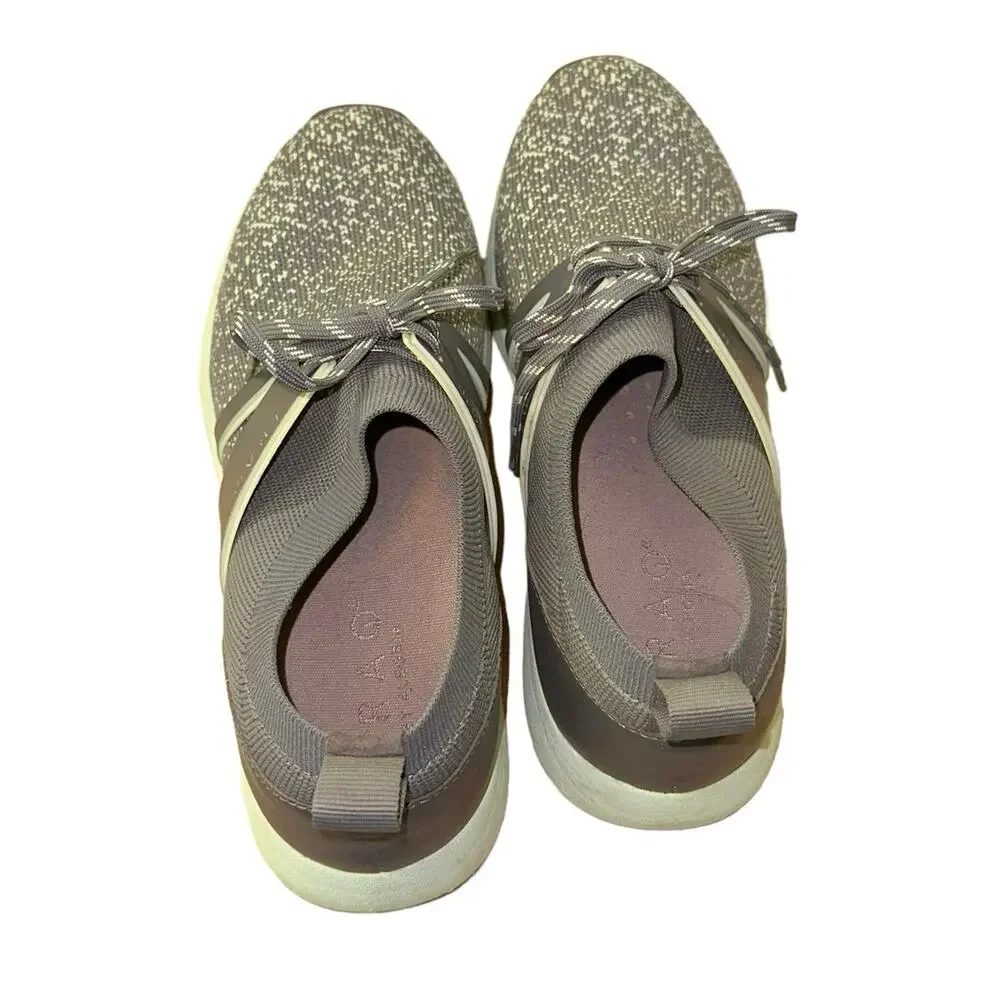 Traq by Alegria Knit Walking Sneakers Gray‎ Women's EU 37